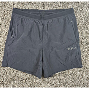 NOBULL Mens Sz XL Pull On Loose Fit Athletic Performance Shorts Black